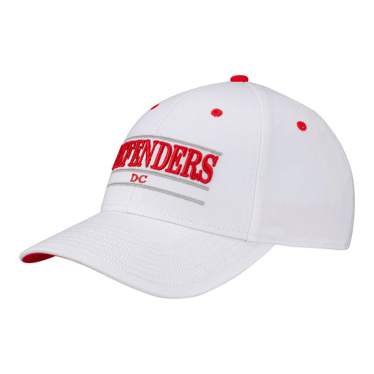 D.C. Defenders Cotton Twill Snapback In White - Front Left View
