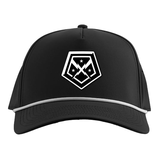 D.C. Defenders Branded Bills Adjustable Rope Hat In Black - Front View