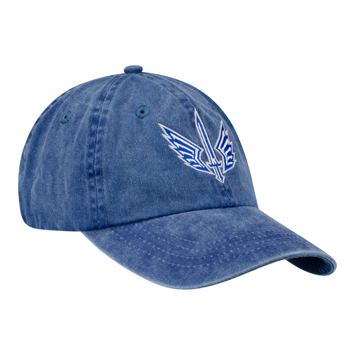 St Louis Battlehawks Washed Adjustable Hat In Blue - Angled Right Side View