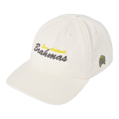 San Antonio Brahmas Dad Hat In White - Front View