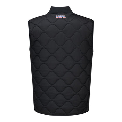 MSX by Michael Strahan Memphis Showboats Quilted Vest In Black - Back View