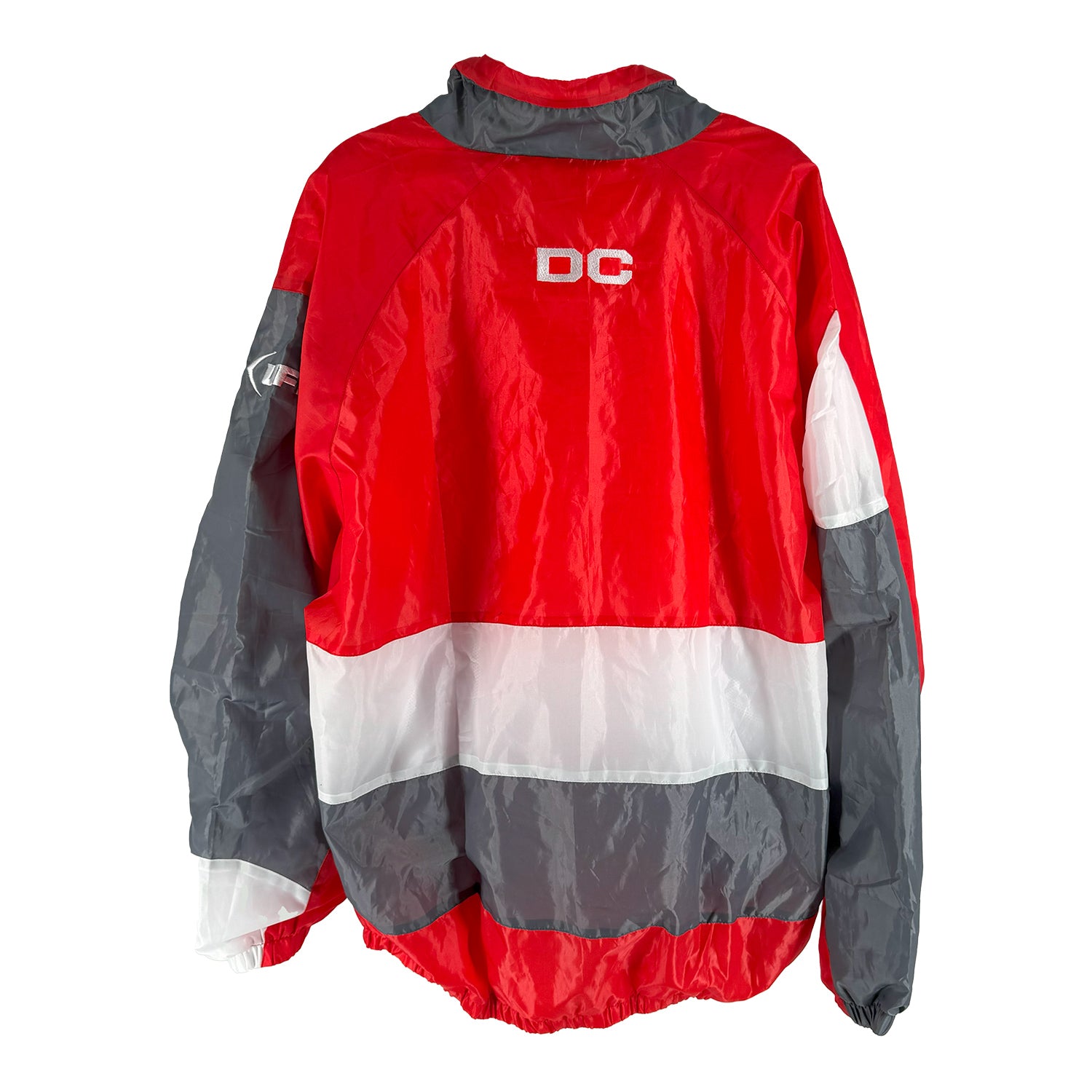 D.C. Defenders Men's Full Zip Jacket In Red - Back View