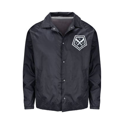 D.C. Defenders Coaches Football Jacket In Black - Front View