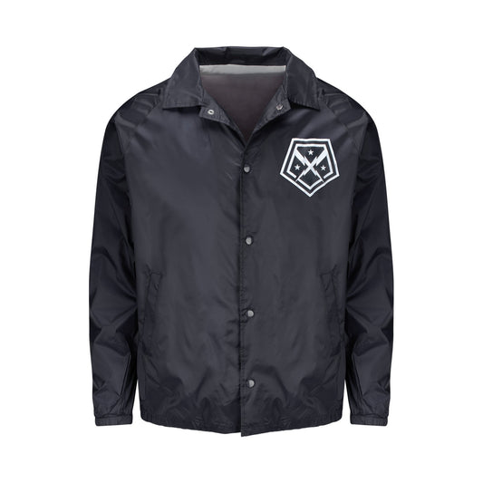 D.C. Defenders Coaches Football Jacket In Black - Front View