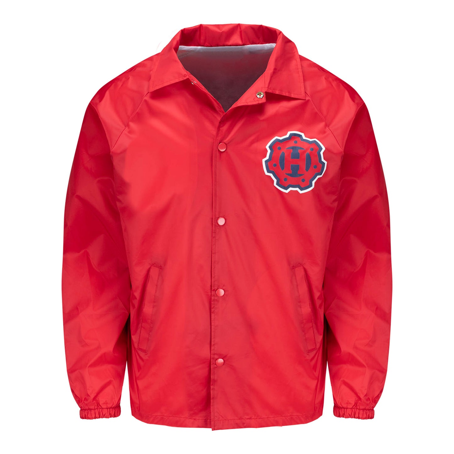 Houston Roughnecks Coaches Football Jacket In Red - Front View