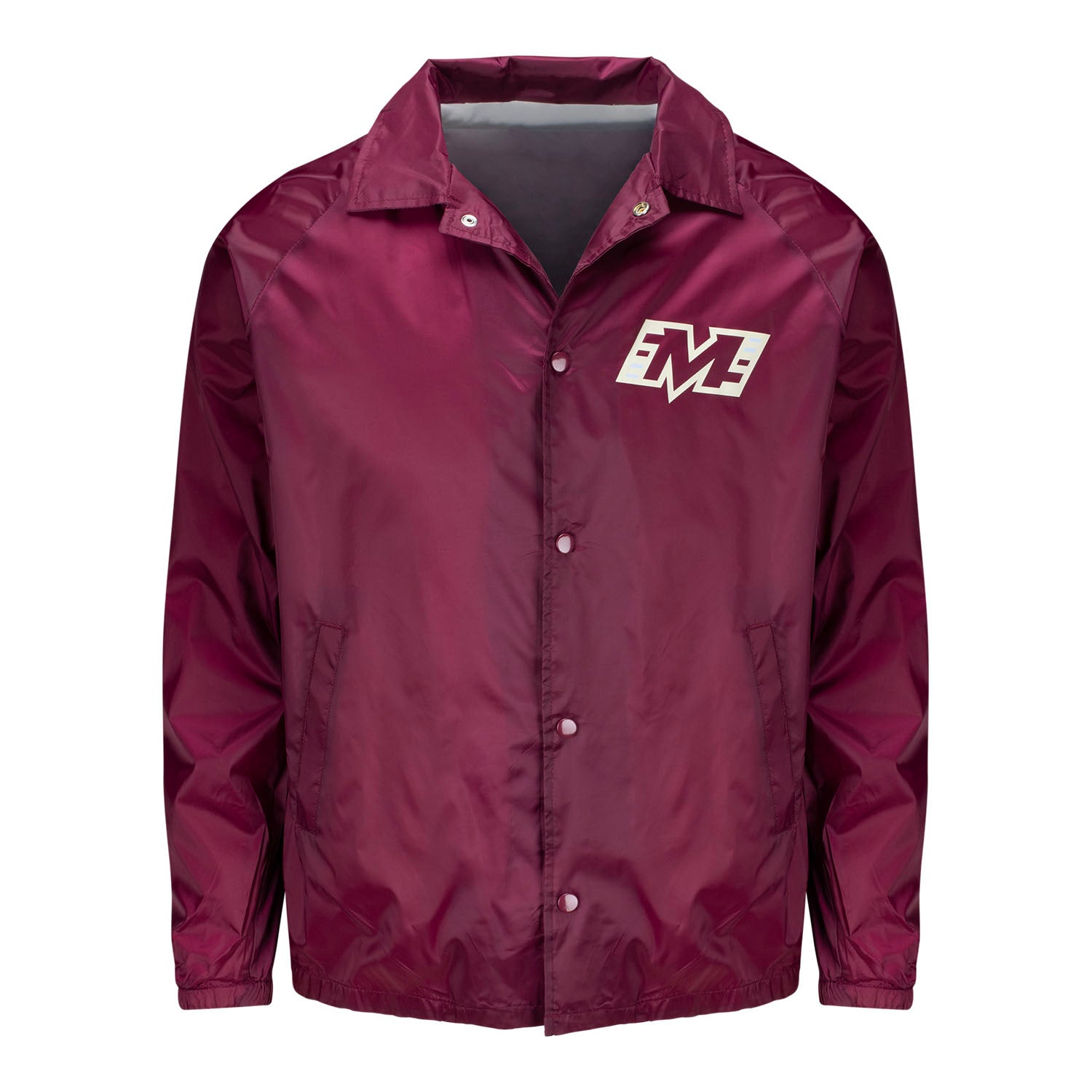 Michigan Panthers Coaches Football Jacket In Red - Front View