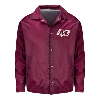 Michigan Panthers Coaches Football Jacket In Red - Front View