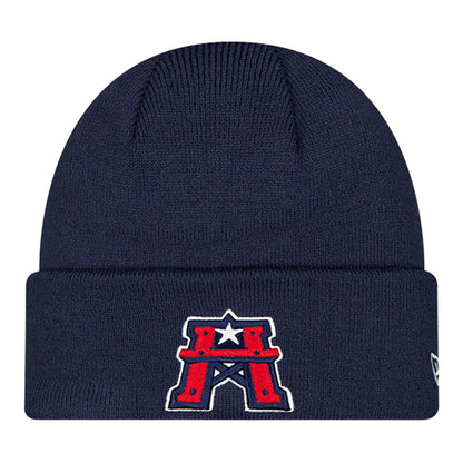 Houston Roughnecks New Era Sideline Knit Hat - Blue - Front View