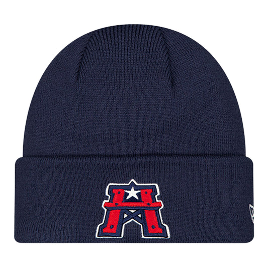 Houston Roughnecks New Era Sideline Knit Hat - Blue - Front View