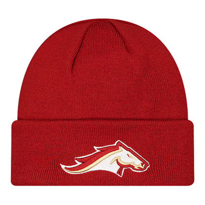 Birmingham Stallions New Era Sideline Knit Hat - Red - Front View