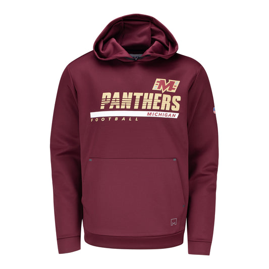 MSX by Michael Strahan Michigan Panthers Hoodie In Red - Front View