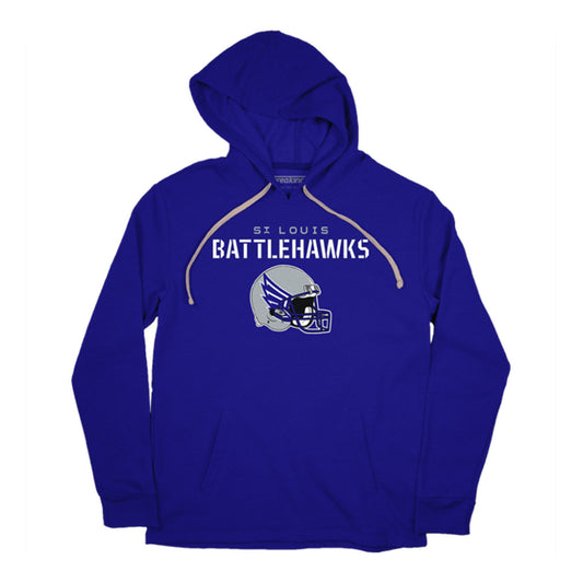 BreakingT St. Louis Battlehawks Sweatshirt In Blue - Front View