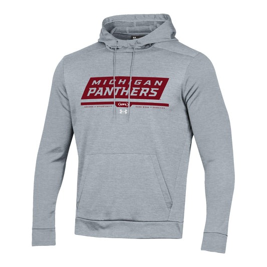 Under Armour Michigan Panthers Fleece Sweatshirt In Grey - Front View