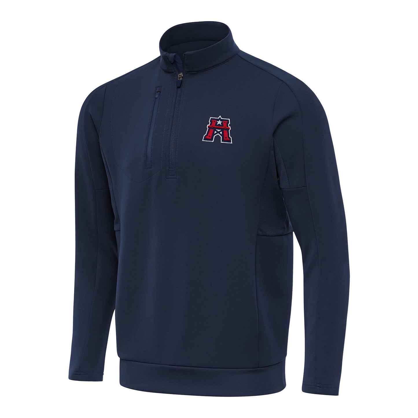 Houston Roughnecks Men's 1/4 Zip Pullover - Front View