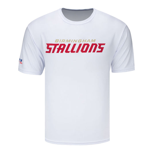 Birmingham Stallions T-Shirt In White - Front View