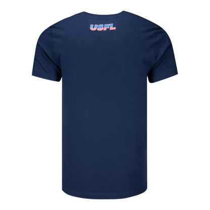 Memphis Showboats T-Shirt In Navy - Back View