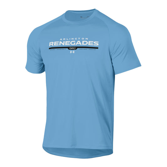 Under Armour Arlington Renegades Tech T-Shirt In Blue - Front View