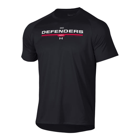 Under Armour D.C. Defenders Tech T-Shirt In Black - Front View