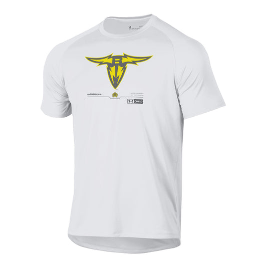 Under Armour San Antonio Brahmas Tech T-Shirt In White - Front View