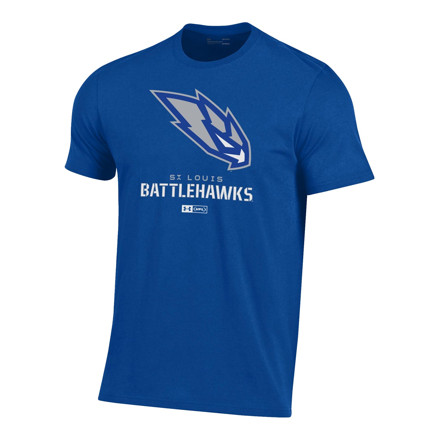 Under Armour St. Louis Battlehawks Performance T-Shirt In Blue - Front View