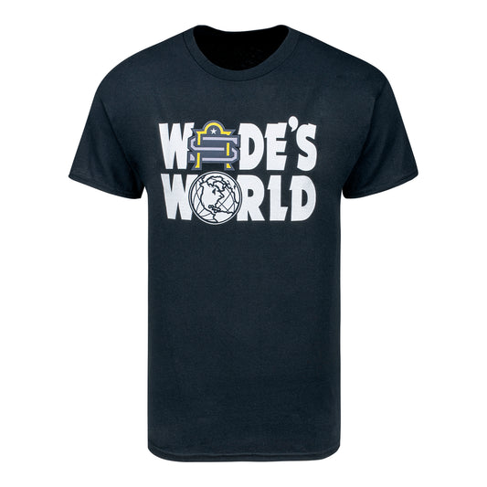 San Antonio Brahmas Wade's World T-Shirt In Blue - Front View