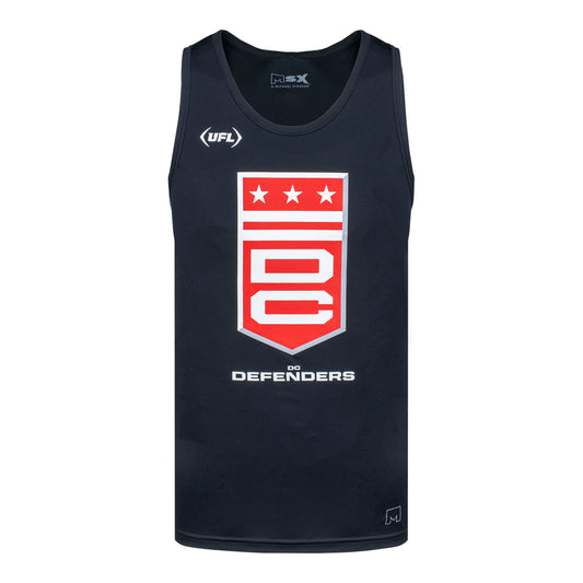 MSX by Michael Strahan D.C. Defenders Tank Top In Black - Front View