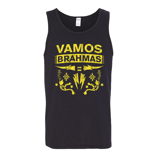 San Antonio Brahmas Vamos Men's Tank Top In Black - Front View