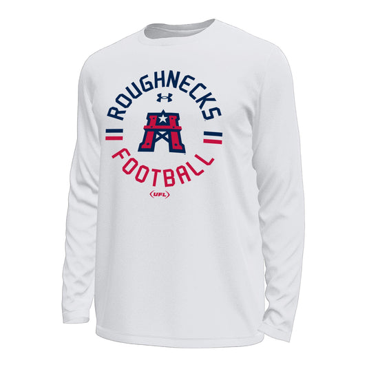 Under Armour Houston Roughnecks Men's Long Sleeve Tech T-Shirt - Front View