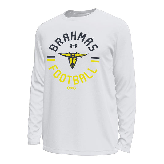 Under Armour San Antonio Brahmas Men's Long Sleeve Tech T-Shirt - Front View