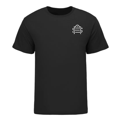 San Antonio Brahmas Papel Picado Men's T-Shirt In Black - Front View
