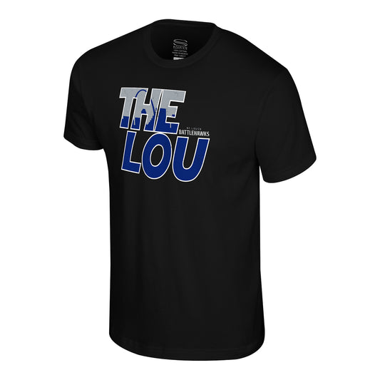 St. Louis Battlehawks Hideaway T-shirt In Black - Front View