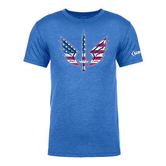 St. Louis Battlehawks 108 Stitches Patriotic T-Shirt In Blue - Front View