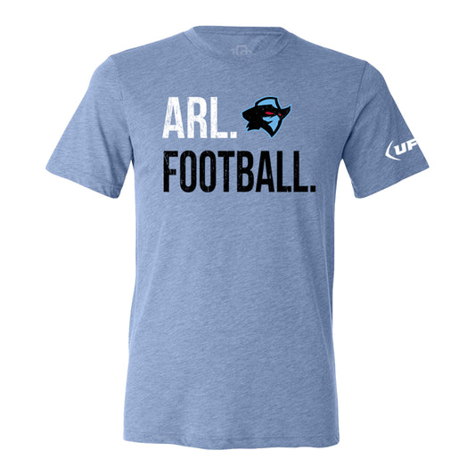 Arlington Renegades 108 Stitches Football Spiral Tee In Blue - Front View