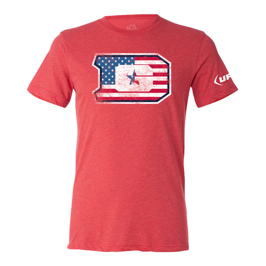 D.C. Defenders 108 Stitches Patriotic T-Shirt In Red - Front View