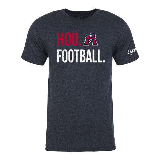 Houston Roughnecks 108 Stitches Football Spiral T-Shirt