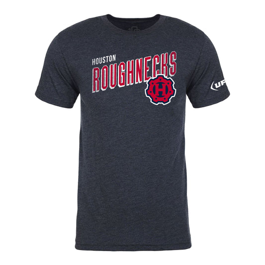 Houston Roughnecks 108 Stitches Vintage T-Shirt In Black - Front View
