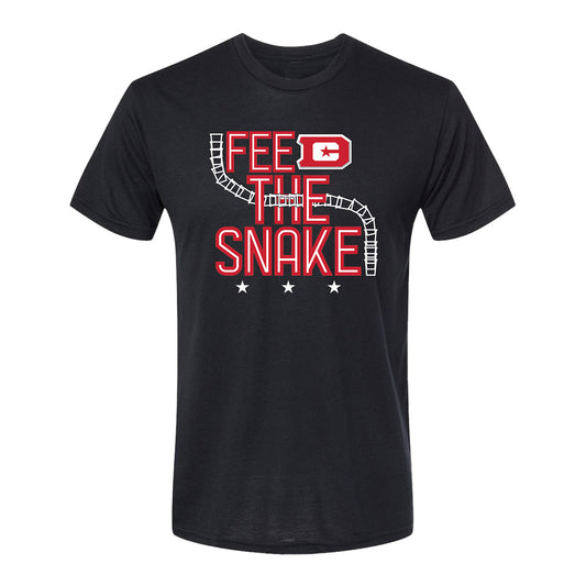 D.C. Defenders Feed the Snake T-Shirt In Black - Front View