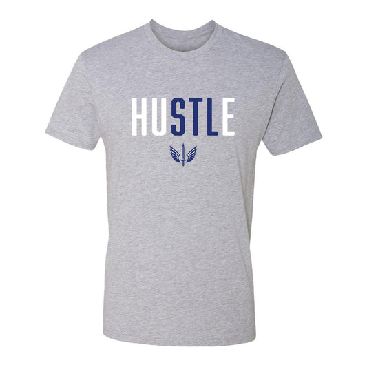 St. Louis Battlehawks huSTLe T-Shirt In Grey - Front View