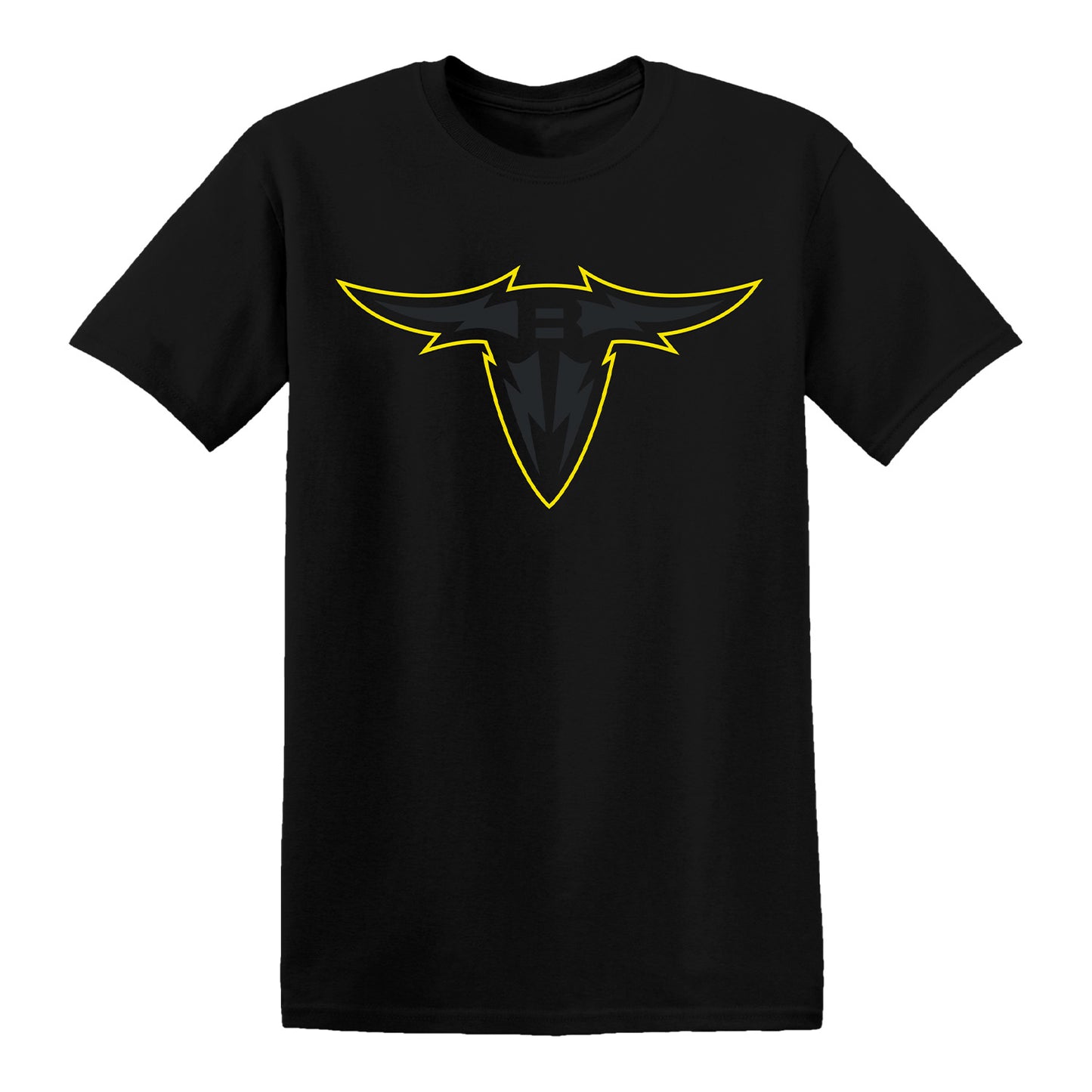 San Antonio Brahmas Men's Playoff Tonal T-Shirt In Black - Front View