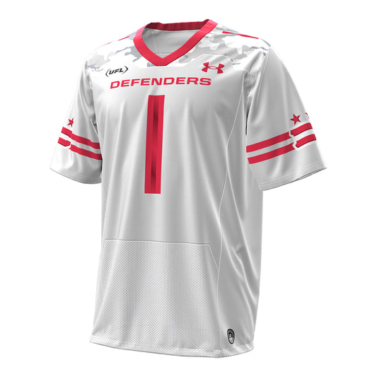 D.C. Defenders 2025 Under Armour Away Jersey - Front View