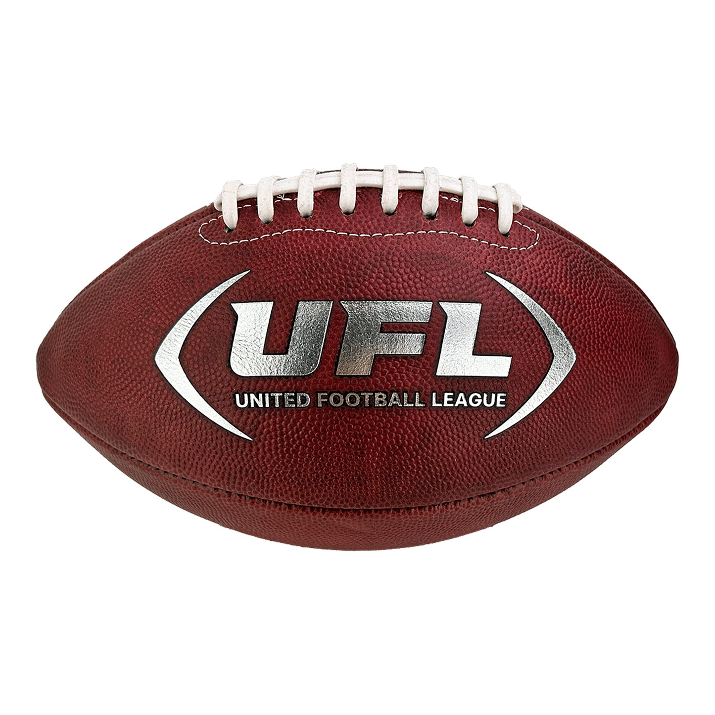 2024 Official UFL Full Size Football In Brown - Side View 2