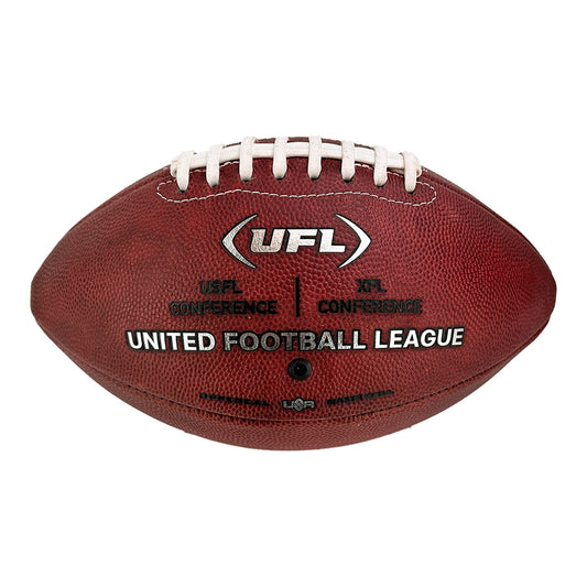 2024 Official UFL Full Size Football In Brown - Side View 1