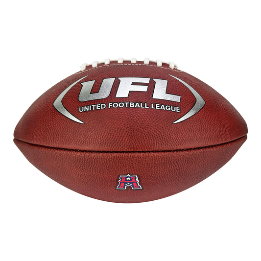 Houston Roughnecks Official UFL Game Football In Brown - Front View