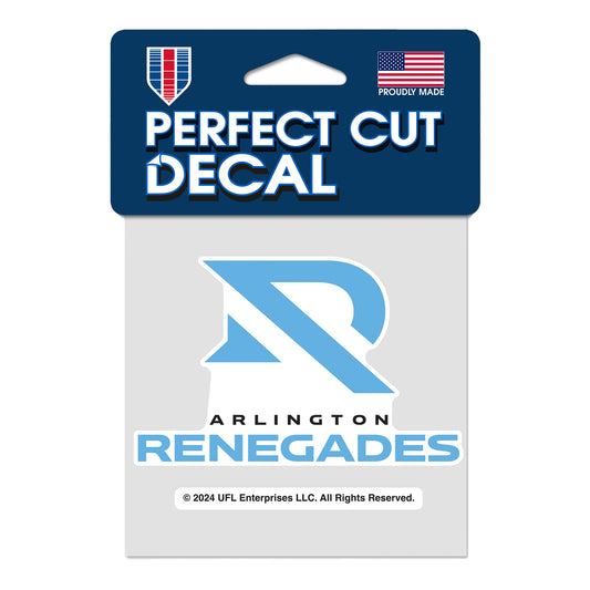 Arlington Renegades Decal In Blue - Front View