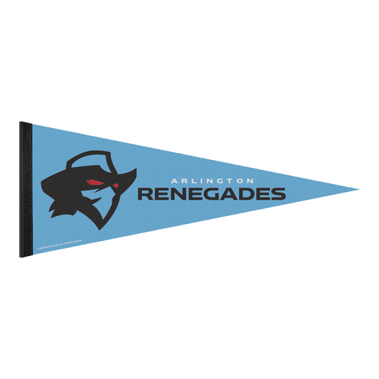 Arlington Renegades Pennant In Blue - Front View