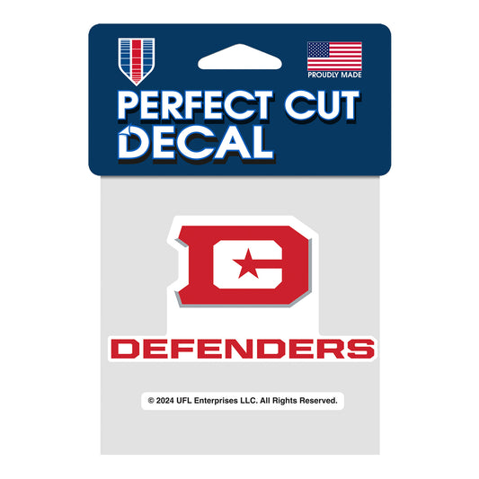 D.C. Defenders Decal In Red - Front View