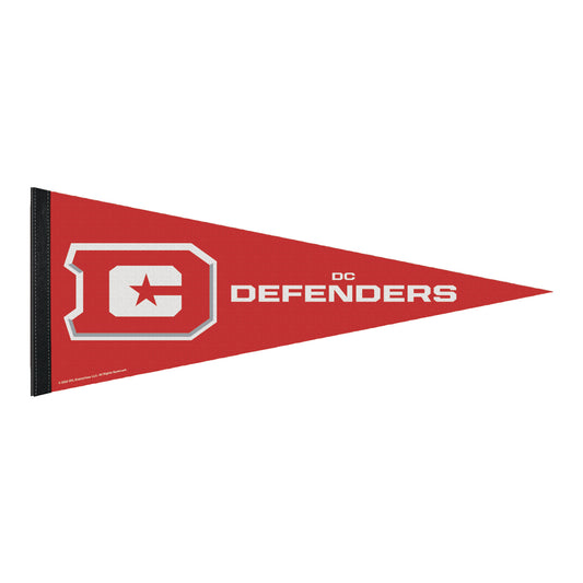 D.C. Defenders Pennant In Red - Front View