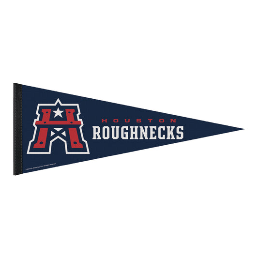 Houston Roughnecks Pennant In Navy - Front View