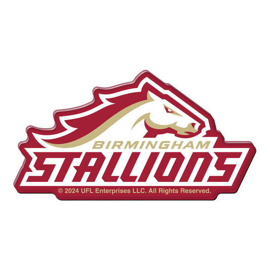 Birmingham Stallions Magnet In Red - Front View