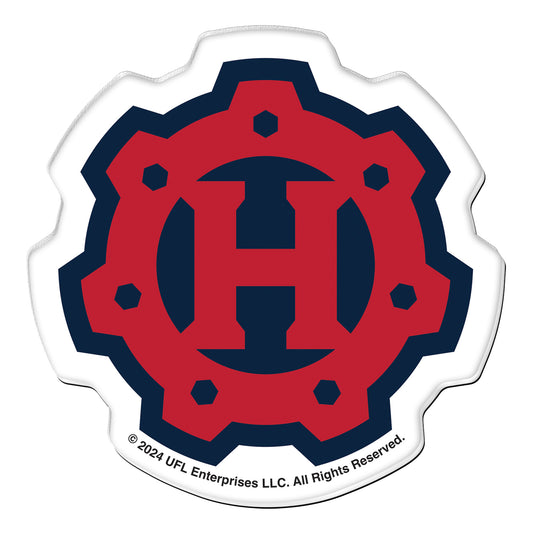 Houston Roughnecks Magnet In Navy & Red - Front View